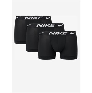 Sada tří černých pánských boxerek Nike Trunk
