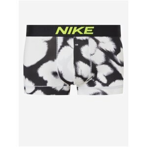Bílo-černé pánské vzorované boxerky Nike Trunk