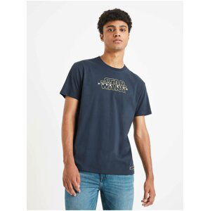 Tmavě modré pánské tričko Celio Star Wars