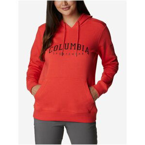 Červená dámská mikina s kapucí Columbia Hoodie