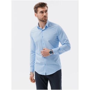 Modrá pánská košile Ombre Clothing K607