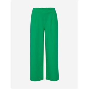 Zelené dámské zkrácené kalhoty ICHI