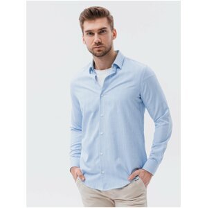 Světle modrá pánská košile Ombre Clothing K621