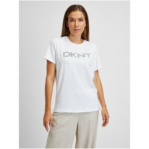 Bílé dámské tričko DKNY