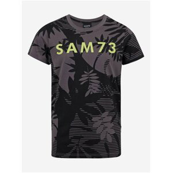Černé chlapecké vzorované tričko SAM 73 Theodore