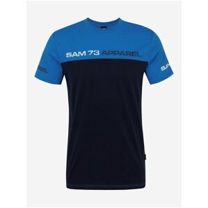 Modré pánské tričko SAM 73 Malcolm