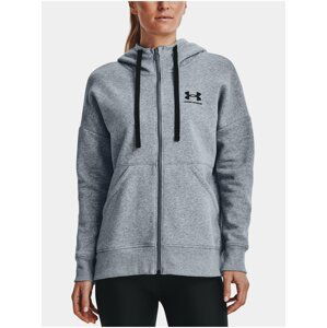 Mikina Under Armour Rival Fleece FZ Hoodie - šedá