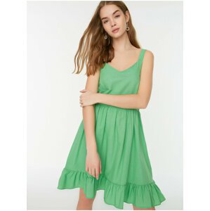 Světle zelené dámské šaty Trendyol
