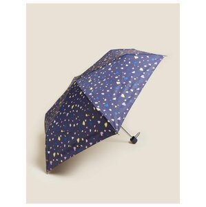 Kompaktní deštník s květinovým potiskem a technologií Stormwear™ Marks & Spencer námořnická modrá