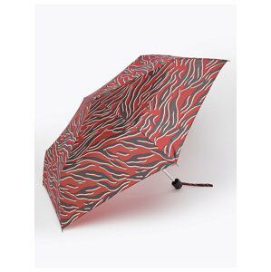 Skládací deštník se zvířecím potiskem Marks & Spencer červená