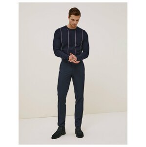 Elastické kalhoty s 360  pružností, úzký střih Marks & Spencer námořnická modrá