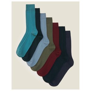 7 párů různých druhů ponožek s technologií Cool & Fresh™ Marks & Spencer vícebarevná