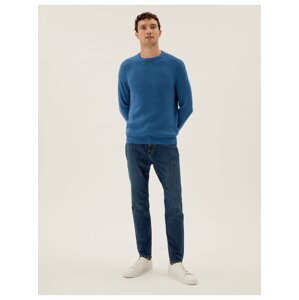 Strečové džíny zúženého střihu Marks & Spencer modrá