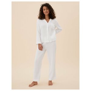 Bílé dámské pyžamo  Marks & Spencer