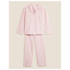 Pyžamová souprava čisté bavlny s technologií Cool Comfort™ Marks & Spencer růžová