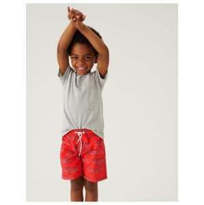 Plavecké šortky s krokodýlem (2–7 let) Marks & Spencer oranžová