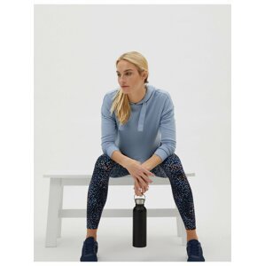 Prodloužený yoga top s kapucí a vysokým podílem modalu Marks & Spencer modrá