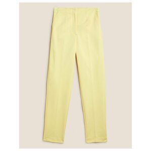 Žluté dámské kalhoty ke kotníkům Marks & Spencer