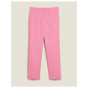 Růžové dámské zkrácené kalhoty Marks & Spencer