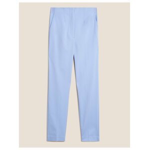 Modré dámské kalhoty ke kotníkům Marks & Spencer