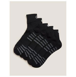5 párů sportovních ponožek Marks & Spencer černá