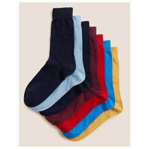 7 párů ponožek Cool & Fresh™ s vysokým podílem bavlny Marks & Spencer vícebarevná