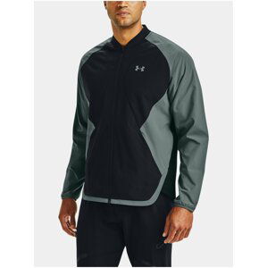 Bunda Under Armour Ripstop Wind Bomber - černo-petrolejová