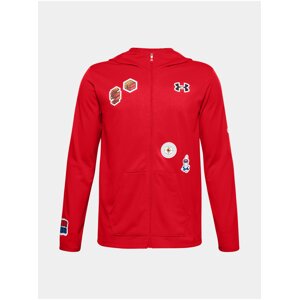 Bunda Under Armour HOOPS WARMUP JACKET - červená