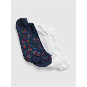 Modré dámské ponožky nízké GAP, 2 páry