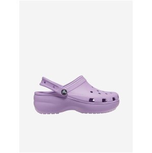 Světle fialové dámské pantofle Crocs Classic Platform Clog