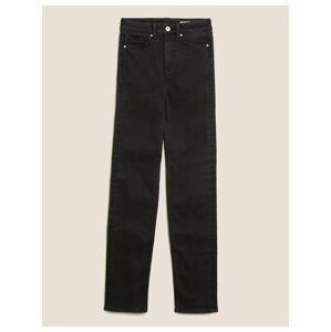 Extra jemné džíny Sophia s rovnými nohavicemi Marks & Spencer černá