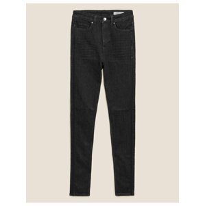 Přiléhavé džíny Ivy s lemy po stranách Marks & Spencer černá