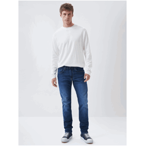 Tmavě modré pánské slim fit džíny Salsa Jeans