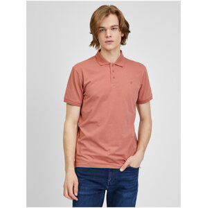 Cihlové  polo tričko Jack & Jones Spring