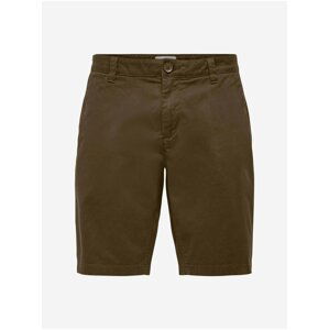 Khaki chino kraťasy ONLY & SONS Cam