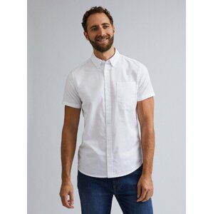 Bílá košile s krátkým rukávem Burton Menswear London