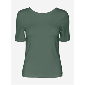 Zelené basic tričko VERO MODA Sienna