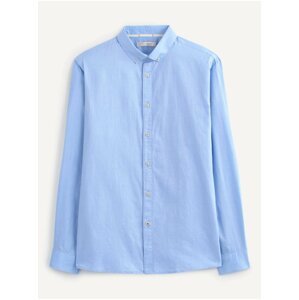 Modrá pánská košile Celio Napinpoint