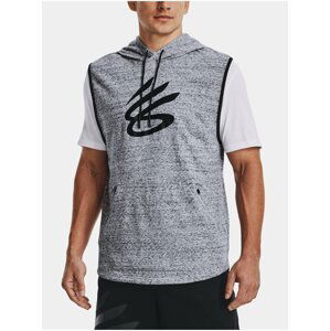 Mikina Under Armour CURRY SLEEVELESS HOODIE - šedá