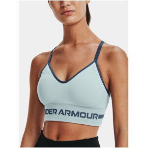 Podprsenka Under Armour UA Seamless Low Long Bra - modrá