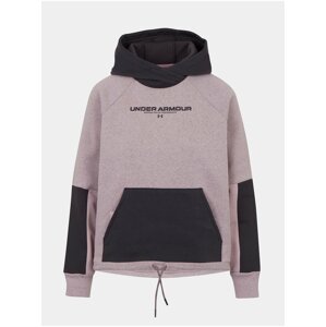 Mikina Under Armour Rival + Fleece Hoodie - růžová