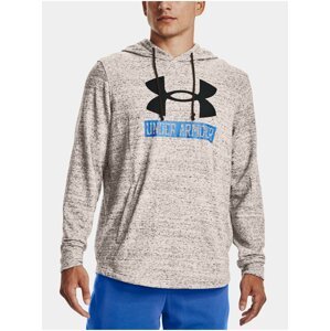 Mikina Under Armour UA Rival Terry Logo Hoodie - bílá