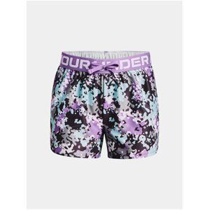 Kraťasy Under Armour Play Up Printed Shorts - fialová