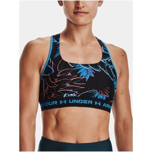 Podprsenka Under Armour UA Crossbk Mid Q4 Blue Hr - modrá