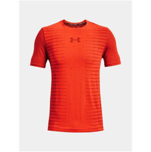 Tričko Under Armour Seamless Wordmark SS - oranžová