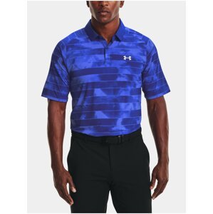 Tričko Under Armour UA Iso-Chill Fog Stripe Polo - modrá