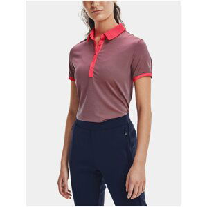 Tričko Under Armour Zinger SS Novelty Polo - růžová