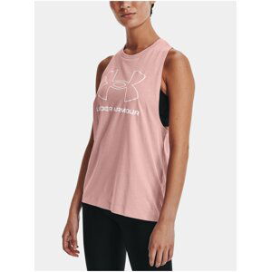 Tílko Under Armour UA SPORTSTYLE LOGO TANK - růžová