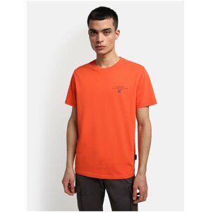 Oranžové pánské tričko NAPAPIJRI Selbas