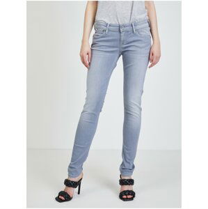 Světle šedé dámské skinny fit džíny Pepe Jeans